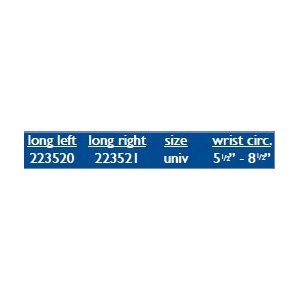 MedSpec Universal Ryno Lacer Wrist Brace Long - Left - Black