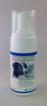 Alfavet HexoCare Foam, Skin Cleansing Foam for Dogs and Cats, Ready to Use with Polyhexanide, 100 ml Pump Bottle 100 ml (Pack of 1) - BeesActive Australia