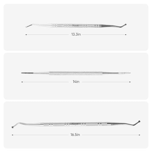 6PCS Ingrown Toenail File and Lifters, Ingrown Toenail Removal Kit Silver