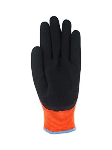 MAGID D-ROC ANSI A4 Waterproof Thermal Sandy Nitrile Coated Work Gloves, 1 Pair, 10/XL (HV550W)