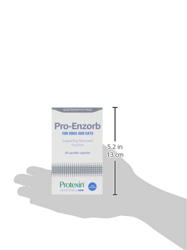 Pro-Enzorb for Dogs & Cats – Probiotic Sprinkle Capsules with Digestive Enzymes & Vitamin B12 – Supports Pancreatic & Digestive Function – 60 Capsules