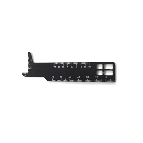 Dental Precision Multi-Measuring Ruler Double Sided Scale Stainless Steel