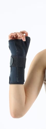 Hand & Wrist Splint with Thumb Support – Orthopedic Brace for Carpal Tunnel, De Quervain & Thumb Stabilization, Universal Size, Right Hand, Black