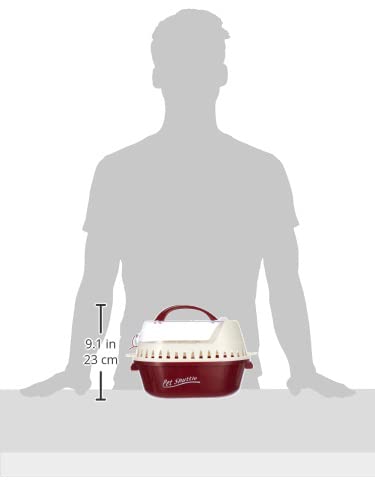 Karlie transport box Pet Shuttle L: 25 cm W: 19 cm H: 18 cm red L 10 x W 5 x H 10 cm - BeesActive Australia