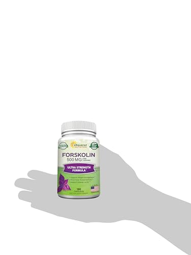 aSquared Nutrition Forskolin 500mg Per Serving Max Strength-180 Capsules, Supplement for Pure Weight Loss Fuel, Coleus Forskohlii Root - Forskolin Diet Pills, Belly Buster Fat Burner 2X Slim Trim Lose