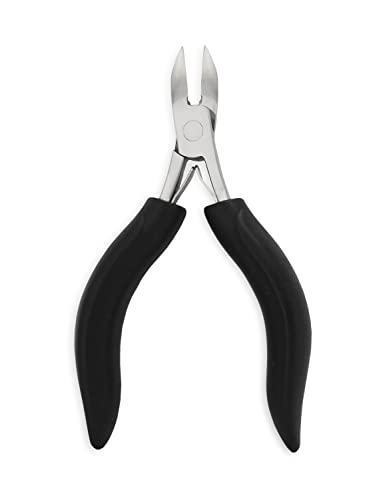 Amazon Basics Toenail Clippers for Thick Nails with Comfort Grip, Easy to Use Nail Care Tool, Black
