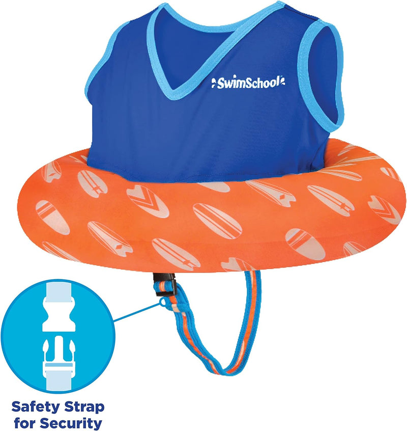 SwimSchool Original Deluxe TOT Swim Trainer for Kids, Toddler Swim Vest, Learn-to-Swim, Adjustable Safety Seat, Berry/Blue (Packaging may vary) TOT Swim Trainer, Blue/Berry - BeesActive Australia