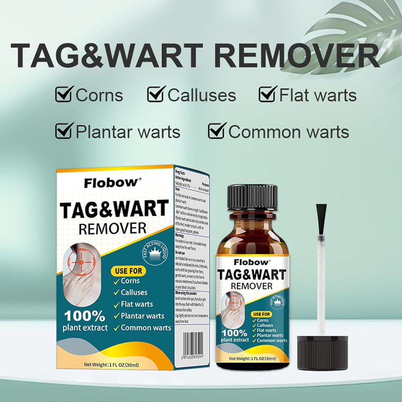 Wart Remover Liquid,Fast Acting Salicylic Liquid to Remove Common and Plantar Warts, Flat Warts, 0.68 Fl Oz, 1 Count - Safe, Natural, and Potent for External Use - BeesActive Australia