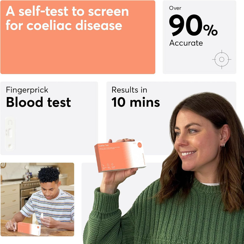 Rapid & Accurate Gluten Sensitivity Test Kit for Coeliac Disease - Allergy Detection (RUO)