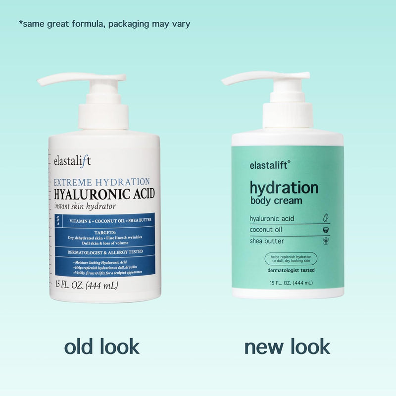 Elastalift Hyaluronic Acid Moisturizer Body Lotion | Anti Aging Skin Care Body Cream & Face Lotion Diminishes Look Of Wrinkles, Sagging Skin, Crepey Skin, Cellulite, Stretch Marks, Dry Skin, 15 Fl Oz 15 Fl Oz (Pack of 1) Hyaluronic Acid Body Lotion