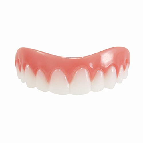 Instant Smile Flex 2pk - Bright White Shade - One Size Fits Most. Fix Your Smile At Home in Minutes! Comfortable Upper Cosmetic Veneer for A Perfect Smile! 1 Count (Pack of 2)