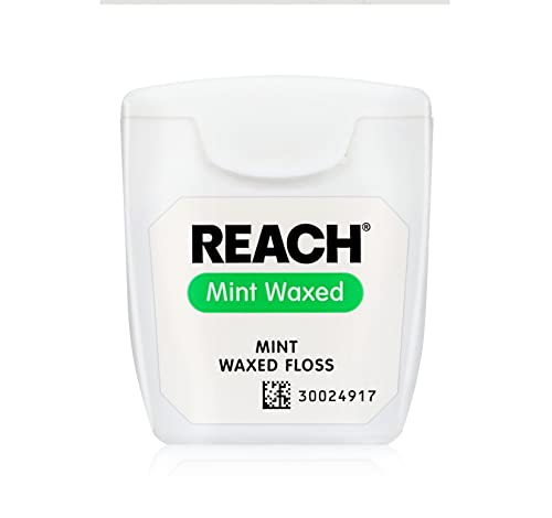 Reach Waxed Dental Floss Bundle with Mint Flavored 200 YD, 6pk and 55 YD, 6pk