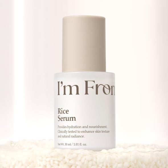I'm From Rice Serum, Glow Deep Soothing Rice Serum, Glass&Dewy, Hydration, Daily, All Skin Types, Korean Skin Care 1.01fl.oz
