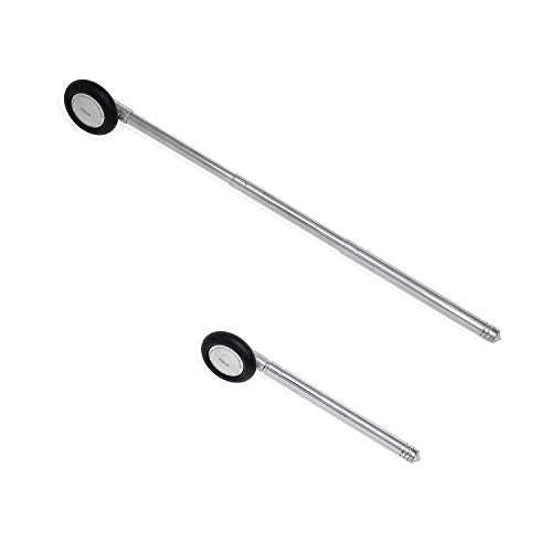 MDF Instruments Babinski Telescoping 2.0 Neurological Reflex Hammer with Built-in Brush for cutaneous and Superficial responses with MDF LUMiNiX Illuminator Medical Professional Diagnostic Penlight