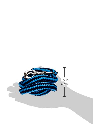 Kerbl Knit Lead Rope Hippo with Panic Hook, Light Blue/Dark Blue, 321450 1 Piece (Pack of 1) - BeesActive Australia