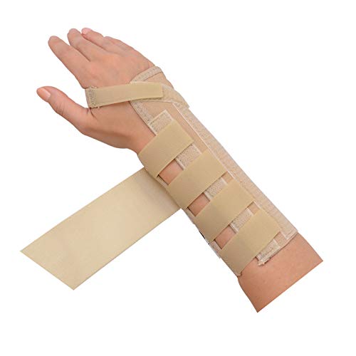 Rolyan 50192 AlignRite Wrist Support with Wrap-Around Strap, Long Length, Left, Medium Medium Left