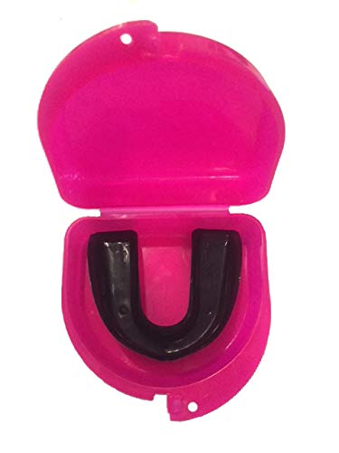 Lacrosse Mouthguard Case Retainer Case - Lacrosse Sticks (Pink) Pink - BeesActive Australia
