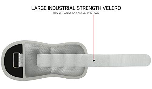 Nordic Lifting Elbow Compression Sleeves (1 Pair) Medium and Ankle/Wrist Weights (1 Pair, Two 1 lbs) Sleek Grey
