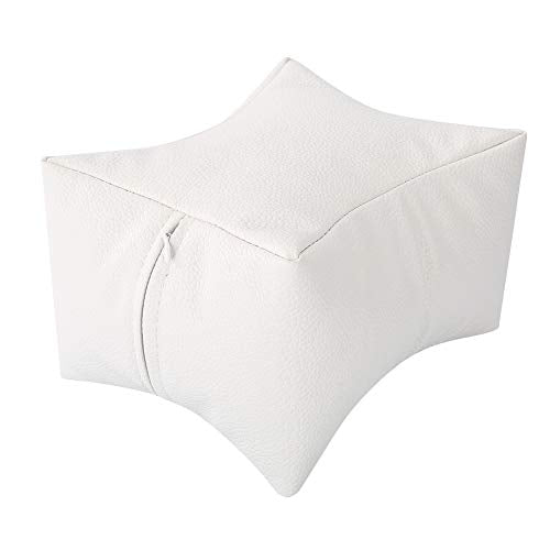 Srliya 3 Colors Nail Art Table Hand & Foot Pillow Soft PU Arm Rest Salon Manicure Nail Care Pillow (White)