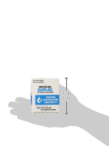 Water Jel, First Aid Burn Relief, Burn jel, 25 count - BeesActive Australia