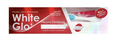 White Glo Extra Strength Whitening Toothpaste Professional Choice (100ml) - Pack of 6