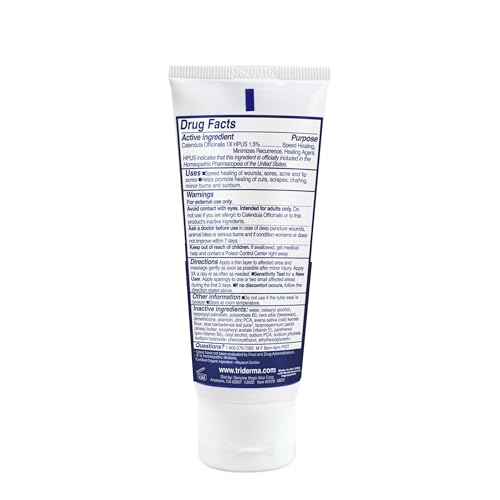 TriDerma Intense Fast Skin Healing Cream for Hard-to-Heal Skin Irritations, Sores, Rashes, Dry, Cracked Hands, Cuts, Chafing, Burns, Scrapes - First Aid Kit Essential - FSA Eligible - 2.2 oz