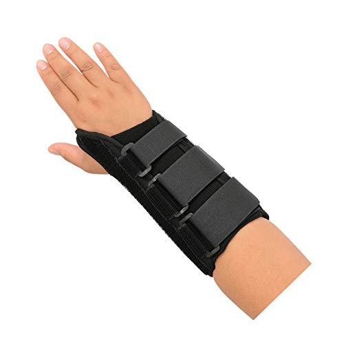 Sammons Preston R-Soft Wrist Support, Stabilization Splint and Immobilizer for Healing and Recovery of the Hand, Arm, and Wrist, Open Hand Mobility Design for Range of Motion, 8", "Right, Small Right Small - 8"
