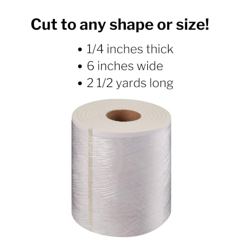 McKesson White Orthopedic Felt Roll with Adhesive Backing, 6 in x 2.5 yd