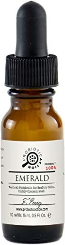 Probiotic Action® EMERALD Sprayable Probiotic for Acne Treatment - Concentrated - 45 -days supply - Repairs and Rejuvenates Damaged Skin Promoting Good Skin Health. Toner – 0.5 Fl Oz.