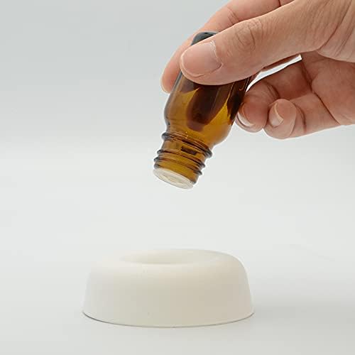 Aroma Stone Savarin SAVARIN Diameter 2.0 inches (50 mm) x Height 0.4 inches (10 mm) White Simple Donut Shaped Aroma Diffuser - BeesActive Australia