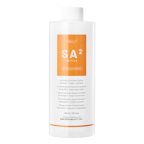 BRÜUN Aqua Facial Serums for Face Cleansing – A Pack of 400ml 3 Aqua Peeling Solution AS1, SA2, and AO3 –Skin Care Solution for Vacuum face Cleaning Jet for Home and Spa