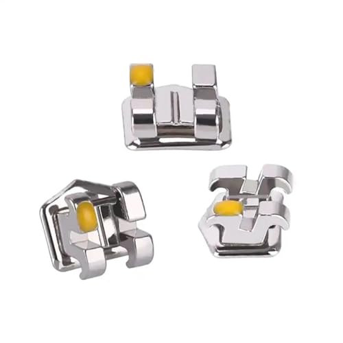 Teeth Orthodontic Brackets, 200-Pack, Mini Roth 022 Slot with Hook on 345, Bondable (roth 022 mini 345) roth 022 mini 345