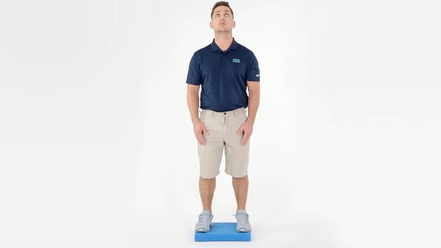 Vive Balance Pad - Foam Large Yoga Mat Trainer for Physical Therapy, Stability Workout, Knee and Ankle Exercise, Strength Training, Rehab - Chair Cushion for Adults, Kids, and Travel Champion Blue