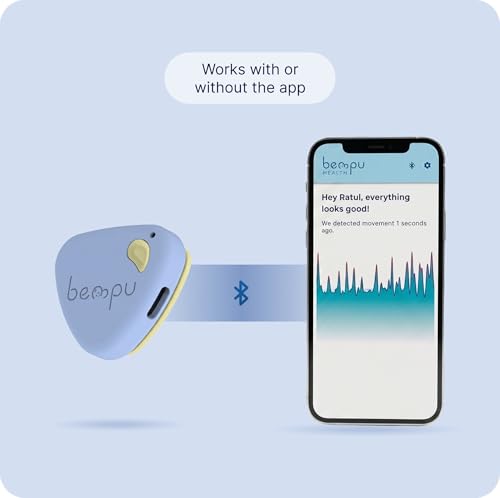 Baby Movement Monitor - Sleep Monitor with Gentle Vibration Alerts Yellow