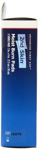 Spenco 2nd Skin Moist Burn Pads, Large (3 x 4 Inches), 3-Count Large 3-Count
