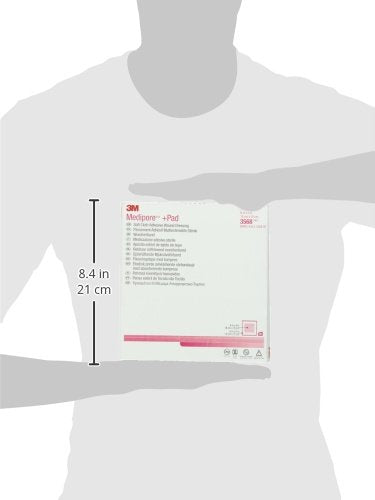 3M™ Medipore™ +Pad Soft Cloth Adhesive Wound Dressing, 3568, Dressing - 6 in x 6 in, Pad - 4 in x 4 in 1
