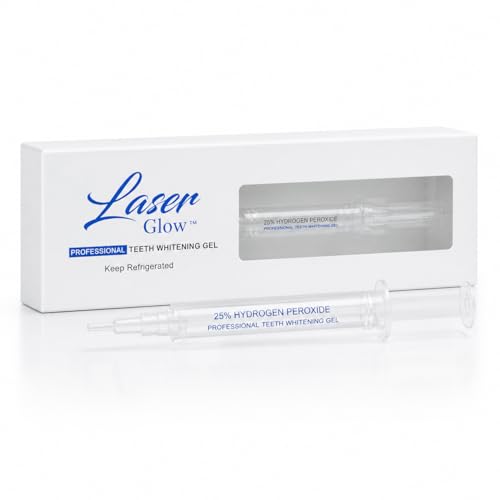 Professional Teeth Whitening Gel 35% Hydrogen Peroxide – LaserGlow Low-Sensitivity Enamel-Safe Formula | 1.2mL Precision Syringe | for Dentists, Medspas & Whitening Technicians