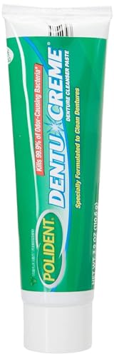 Polident Dentu-Creme Denture Cleaner - 3.9 oz, Pack of 4 Mint 3.9 Ounce (Pack of 4)