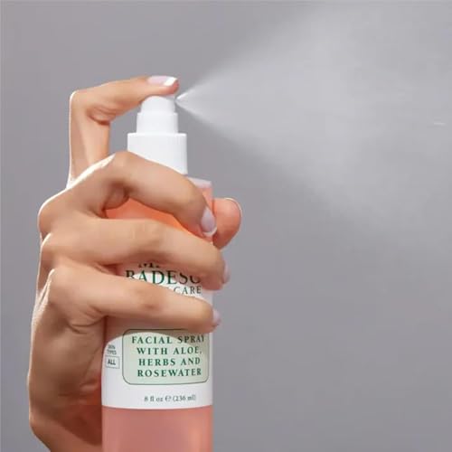 Mario Badescu Facial Spray with Aloe, Herbs and Rose Water for All Skin Types, Face Mist that Hydrates, Rejuvenates & Clarifies 4 Fl Oz (Pack of 2)