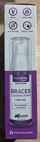 EverSmile Braces Care Bundle for Adults: OrthoFoam (50ml) + TrayBrush U-Shaped Toothbrush – Deeply Cleans All Your Teeth & Gums at Once, Even Under Metal & Ceramic Braces, Brackets & Wires Adult