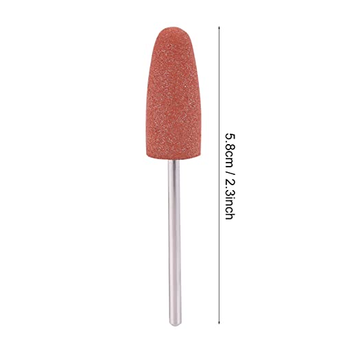 Ejoyous Nail Drill Bits Set, 5pcs Nail Art Silicone Polisher Nail Grinders Drill Bits, Smoothing Drill Cuticle Drill Bits for Nail Art Manicure Pedicure Nails Cuticle