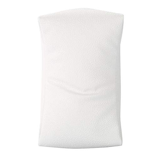 Srliya 3 Colors Nail Art Table Hand & Foot Pillow Soft PU Arm Rest Salon Manicure Nail Care Pillow (White)