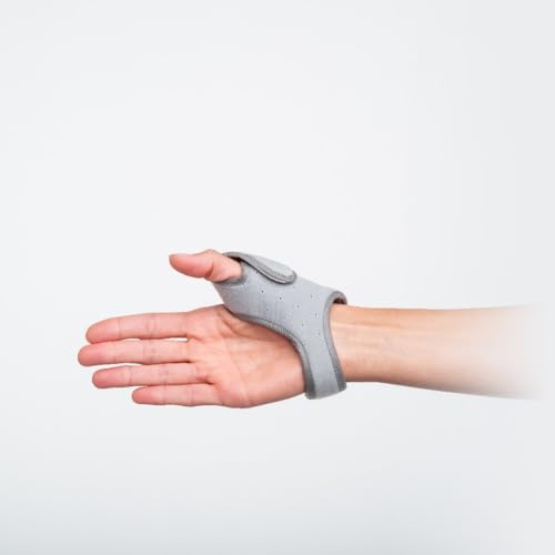Chrisofix Thumb Orthosis, Skier's Thumb, Crafted to Provide Efficient Immobilization, Flexible, Light, Perforated, X-Ray Transparent, Large, Left