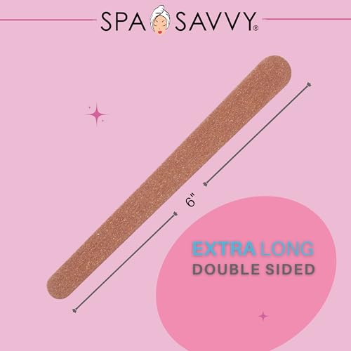 Nail File Set, 30 Count, Double Sided 6 Inch Emery Board Nail Files, Pedicure and Manicure Tools 30 Count (long)