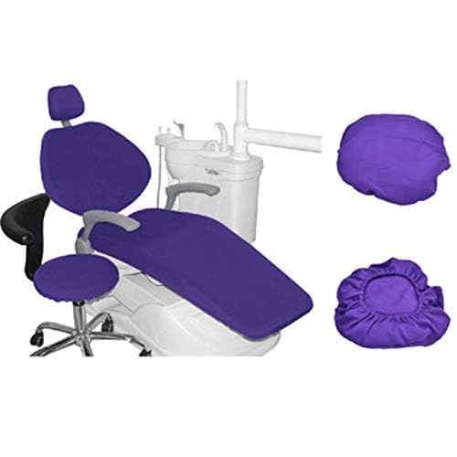 EUSONYSU Protective Full Dental Chair Cover-4Pcs/Set Dental Chair Cover Sleeve Protector Waterproof Cloth Headrest Backrest Cushion Protective Case