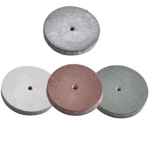 40Pcs Polishing Wheels Kit, Mixed Lab Beauty Silicone Rubber Polishing Wheels with 12Pcs Mandrel Shank for Jewelry, Dental Lab, Rotary Tool, 4 Colors