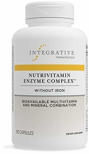 Integrative Therapeutics NutriVitamin Enzyme Complex - Multivitamin Supplement for Antioxidant Support* - Digestive Enzymes with Essential Nutrients - Dairy-Free - 180 Capsules (60 Servings) Unflavored 180 Count (Pack of 1)