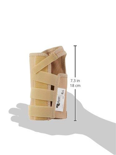Rolyan AlignRite Wrist Support Without Strap, Short Length, Right, Large, Comfortable Stabilization & Support Brace, Ergonomic Thumb Opening for Full Finger Range of Motion, Breathable & Comfy