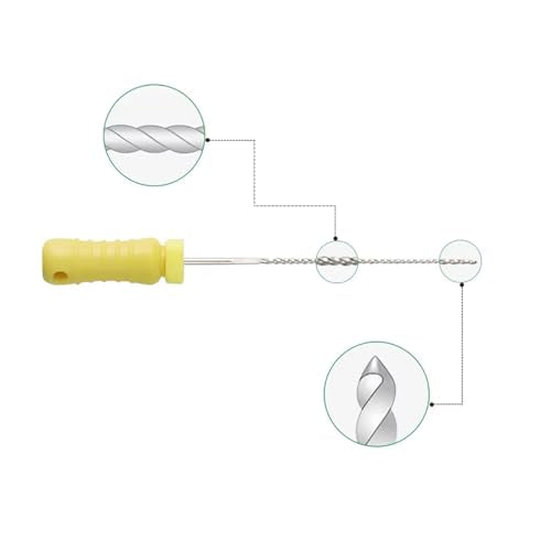 K Files Dental 25MM Root Canal Cleaner Hand Use Files 6PCS for Endodontic Treatment (3Packs #20) 3Packs #20