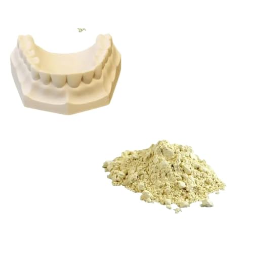 1 lb Dental Yellow Buff Stone for Dental Labs - All Purpose Compound - Scoop Included. Gypsum Type III